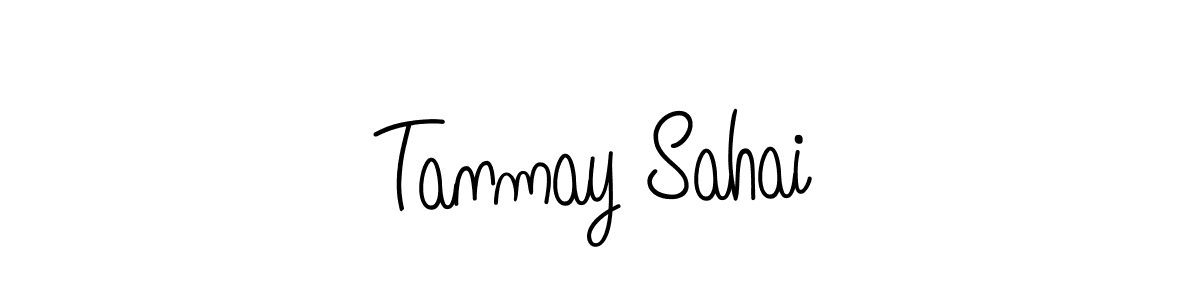 Make a beautiful signature design for name Tanmay Sahai. With this signature (Angelique-Rose-font-FFP) style, you can create a handwritten signature for free. Tanmay Sahai signature style 5 images and pictures png