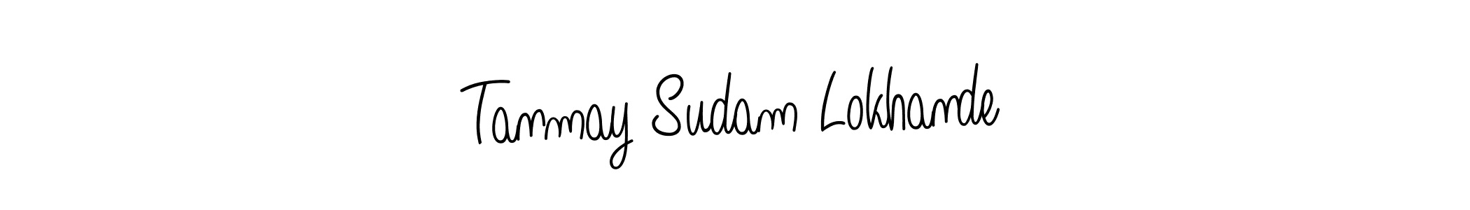 Make a beautiful signature design for name Tanmay Sudam Lokhande. With this signature (Angelique-Rose-font-FFP) style, you can create a handwritten signature for free. Tanmay Sudam Lokhande signature style 5 images and pictures png