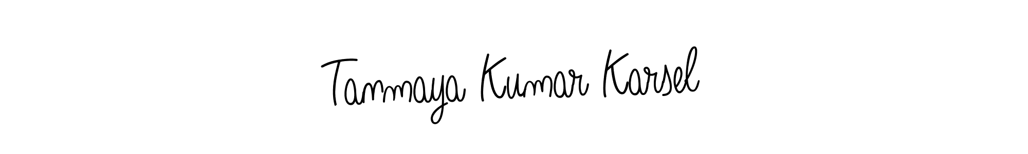 Use a signature maker to create a handwritten signature online. With this signature software, you can design (Angelique-Rose-font-FFP) your own signature for name Tanmaya Kumar Karsel. Tanmaya Kumar Karsel signature style 5 images and pictures png