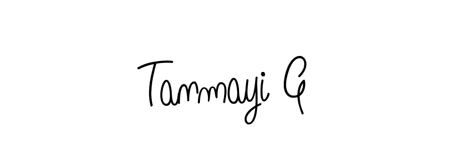 How to Draw Tanmayi G signature style? Angelique-Rose-font-FFP is a latest design signature styles for name Tanmayi G. Tanmayi G signature style 5 images and pictures png