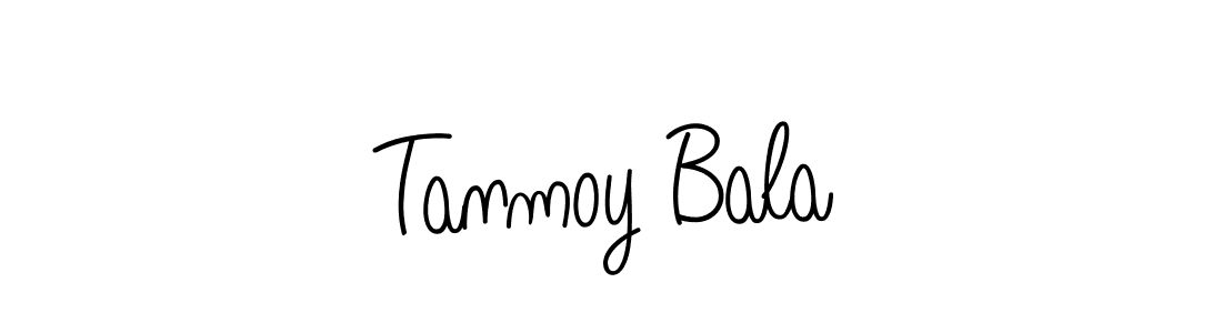 Make a beautiful signature design for name Tanmoy Bala. With this signature (Angelique-Rose-font-FFP) style, you can create a handwritten signature for free. Tanmoy Bala signature style 5 images and pictures png