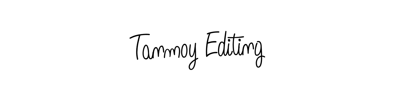 The best way (Angelique-Rose-font-FFP) to make a short signature is to pick only two or three words in your name. The name Tanmoy Editing include a total of six letters. For converting this name. Tanmoy Editing signature style 5 images and pictures png