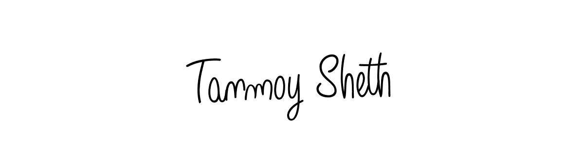 Design your own signature with our free online signature maker. With this signature software, you can create a handwritten (Angelique-Rose-font-FFP) signature for name Tanmoy Sheth. Tanmoy Sheth signature style 5 images and pictures png