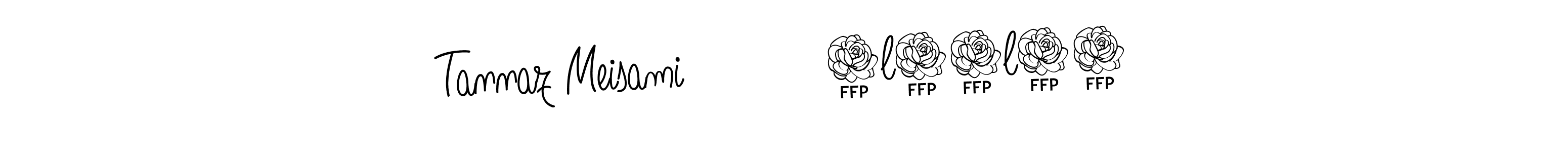 Also we have Tannaz Meisami          7l28l24 name is the best signature style. Create professional handwritten signature collection using Angelique-Rose-font-FFP autograph style. Tannaz Meisami          7l28l24 signature style 5 images and pictures png