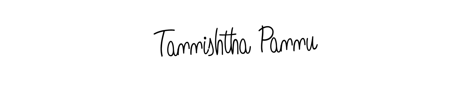 Make a beautiful signature design for name Tannishtha Pannu. With this signature (Angelique-Rose-font-FFP) style, you can create a handwritten signature for free. Tannishtha Pannu signature style 5 images and pictures png