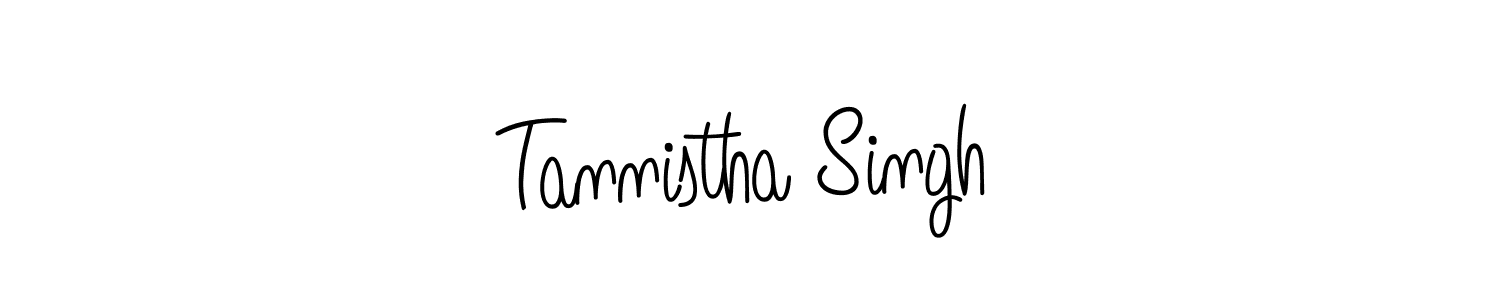 How to make Tannistha Singh name signature. Use Angelique-Rose-font-FFP style for creating short signs online. This is the latest handwritten sign. Tannistha Singh signature style 5 images and pictures png