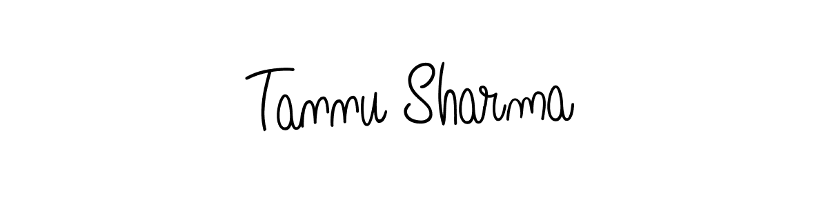 The best way (Angelique-Rose-font-FFP) to make a short signature is to pick only two or three words in your name. The name Tannu Sharma include a total of six letters. For converting this name. Tannu Sharma signature style 5 images and pictures png