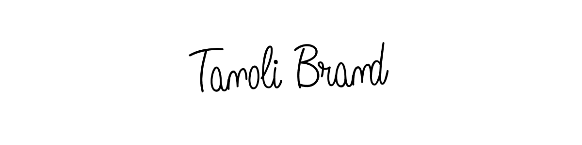 Also we have Tanoli Brand name is the best signature style. Create professional handwritten signature collection using Angelique-Rose-font-FFP autograph style. Tanoli Brand signature style 5 images and pictures png
