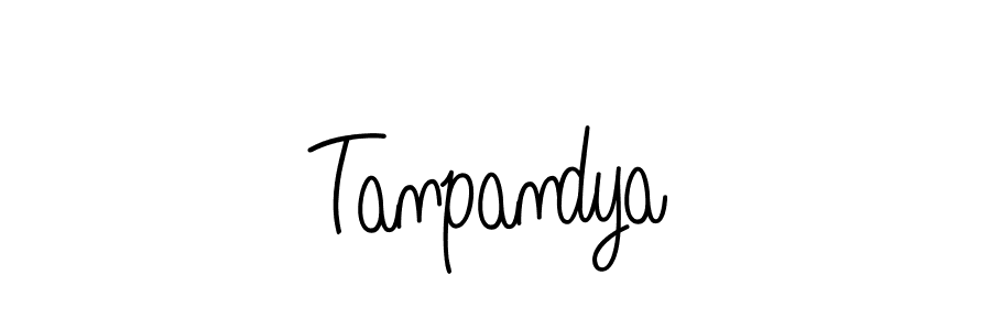 How to make Tanpandya name signature. Use Angelique-Rose-font-FFP style for creating short signs online. This is the latest handwritten sign. Tanpandya signature style 5 images and pictures png