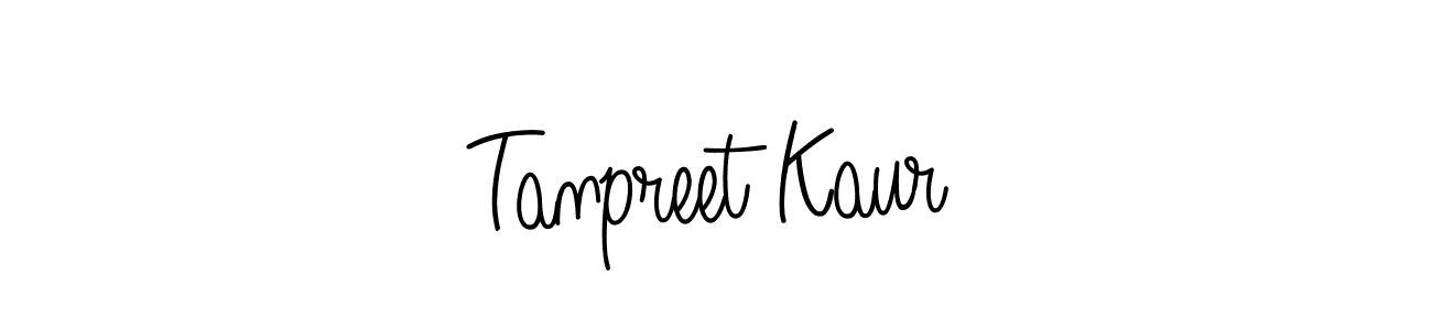 How to make Tanpreet Kaur name signature. Use Angelique-Rose-font-FFP style for creating short signs online. This is the latest handwritten sign. Tanpreet Kaur signature style 5 images and pictures png