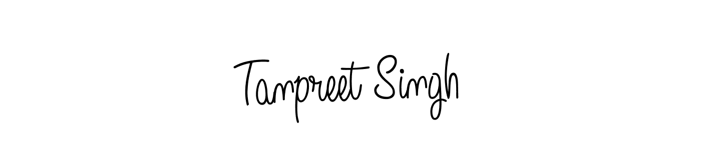 Use a signature maker to create a handwritten signature online. With this signature software, you can design (Angelique-Rose-font-FFP) your own signature for name Tanpreet Singh. Tanpreet Singh signature style 5 images and pictures png