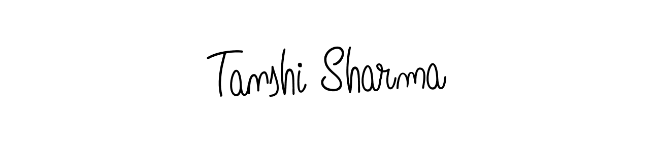 How to Draw Tanshi Sharma signature style? Angelique-Rose-font-FFP is a latest design signature styles for name Tanshi Sharma. Tanshi Sharma signature style 5 images and pictures png