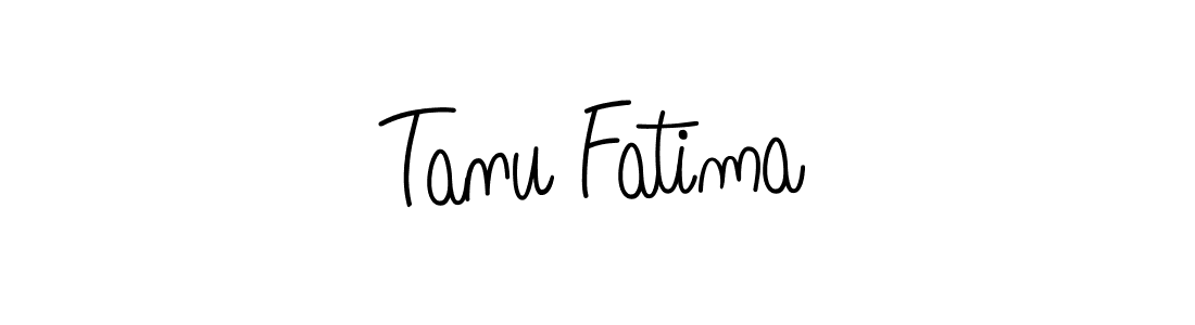 Create a beautiful signature design for name Tanu Fatima. With this signature (Angelique-Rose-font-FFP) fonts, you can make a handwritten signature for free. Tanu Fatima signature style 5 images and pictures png
