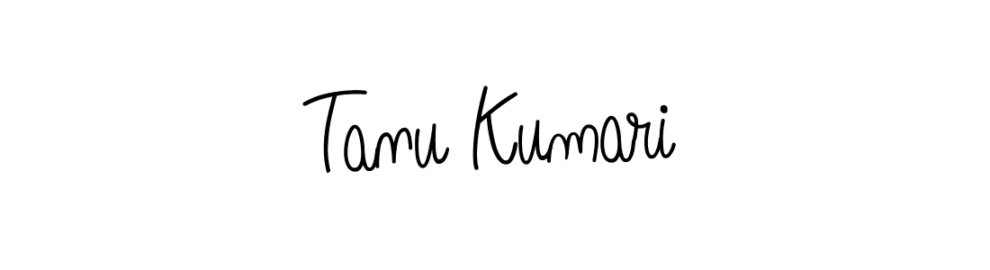 Create a beautiful signature design for name Tanu Kumari. With this signature (Angelique-Rose-font-FFP) fonts, you can make a handwritten signature for free. Tanu Kumari signature style 5 images and pictures png