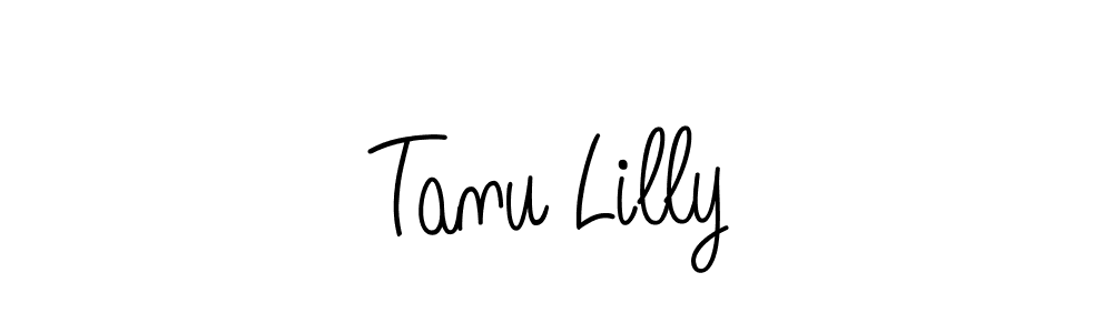 Use a signature maker to create a handwritten signature online. With this signature software, you can design (Angelique-Rose-font-FFP) your own signature for name Tanu Lilly. Tanu Lilly signature style 5 images and pictures png