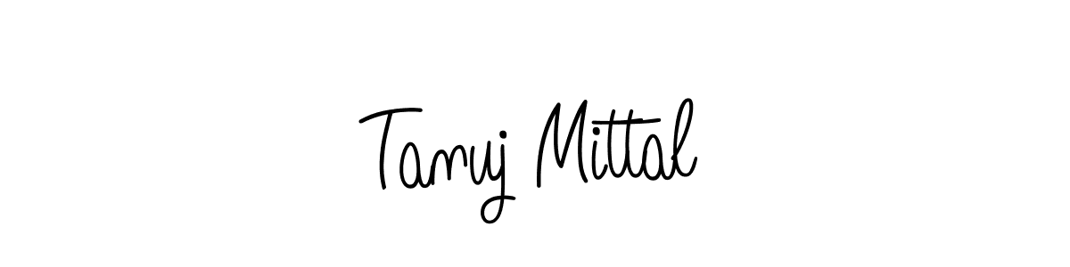 Tanuj Mittal stylish signature style. Best Handwritten Sign (Angelique-Rose-font-FFP) for my name. Handwritten Signature Collection Ideas for my name Tanuj Mittal. Tanuj Mittal signature style 5 images and pictures png