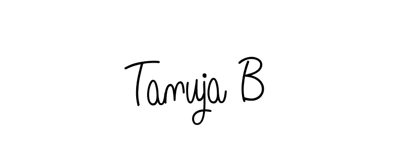 This is the best signature style for the Tanuja B name. Also you like these signature font (Angelique-Rose-font-FFP). Mix name signature. Tanuja B signature style 5 images and pictures png