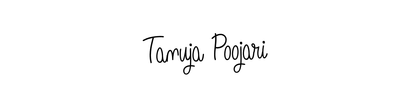Best and Professional Signature Style for Tanuja Poojari. Angelique-Rose-font-FFP Best Signature Style Collection. Tanuja Poojari signature style 5 images and pictures png
