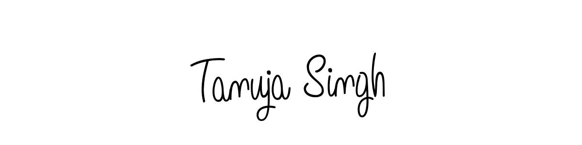 Best and Professional Signature Style for Tanuja Singh. Angelique-Rose-font-FFP Best Signature Style Collection. Tanuja Singh signature style 5 images and pictures png