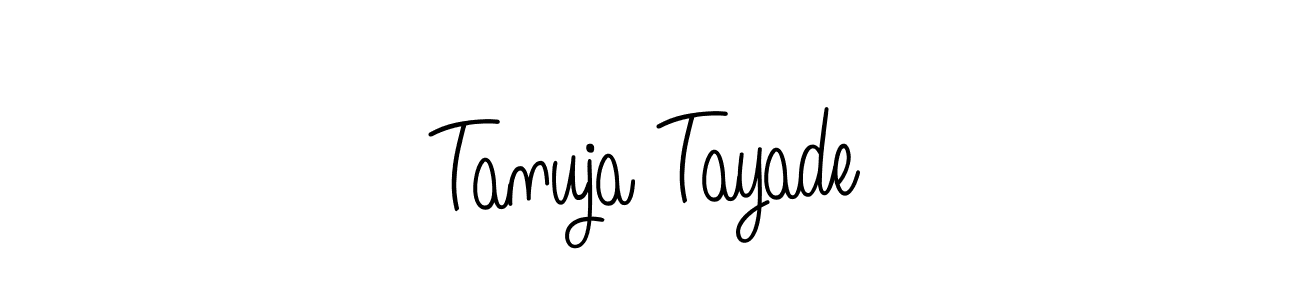 Make a beautiful signature design for name Tanuja Tayade. Use this online signature maker to create a handwritten signature for free. Tanuja Tayade signature style 5 images and pictures png
