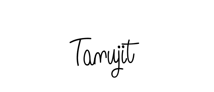 Design your own signature with our free online signature maker. With this signature software, you can create a handwritten (Angelique-Rose-font-FFP) signature for name Tanujit. Tanujit signature style 5 images and pictures png