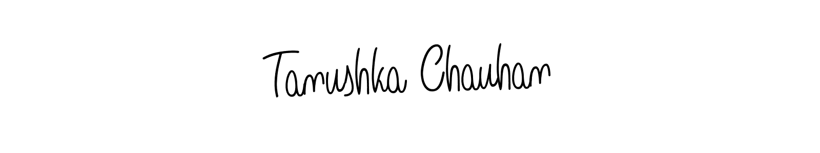 if you are searching for the best signature style for your name Tanushka Chauhan. so please give up your signature search. here we have designed multiple signature styles  using Angelique-Rose-font-FFP. Tanushka Chauhan signature style 5 images and pictures png