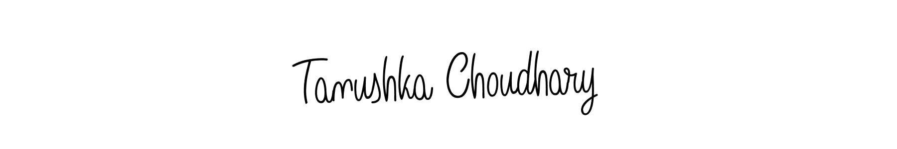 Tanushka Choudhary stylish signature style. Best Handwritten Sign (Angelique-Rose-font-FFP) for my name. Handwritten Signature Collection Ideas for my name Tanushka Choudhary. Tanushka Choudhary signature style 5 images and pictures png