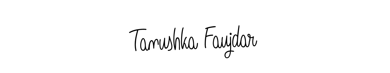 Create a beautiful signature design for name Tanushka Faujdar. With this signature (Angelique-Rose-font-FFP) fonts, you can make a handwritten signature for free. Tanushka Faujdar signature style 5 images and pictures png