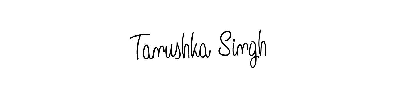 This is the best signature style for the Tanushka Singh name. Also you like these signature font (Angelique-Rose-font-FFP). Mix name signature. Tanushka Singh signature style 5 images and pictures png