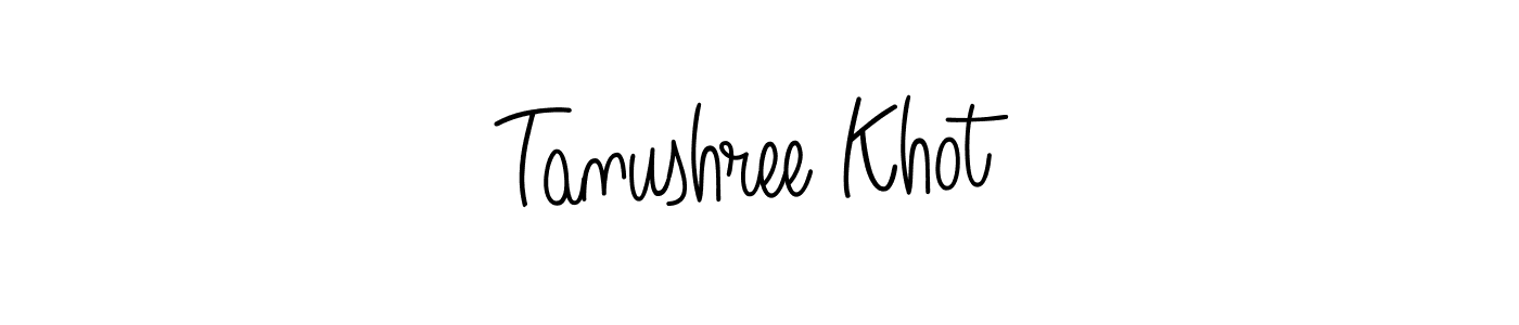 Make a short Tanushree Khot signature style. Manage your documents anywhere anytime using Angelique-Rose-font-FFP. Create and add eSignatures, submit forms, share and send files easily. Tanushree Khot signature style 5 images and pictures png