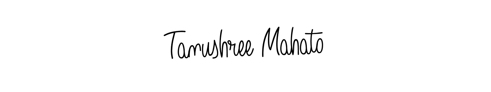 Tanushree Mahato stylish signature style. Best Handwritten Sign (Angelique-Rose-font-FFP) for my name. Handwritten Signature Collection Ideas for my name Tanushree Mahato. Tanushree Mahato signature style 5 images and pictures png