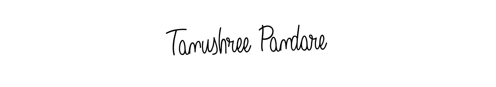 How to make Tanushree Pandare name signature. Use Angelique-Rose-font-FFP style for creating short signs online. This is the latest handwritten sign. Tanushree Pandare signature style 5 images and pictures png