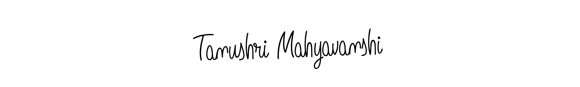 if you are searching for the best signature style for your name Tanushri Mahyavanshi. so please give up your signature search. here we have designed multiple signature styles  using Angelique-Rose-font-FFP. Tanushri Mahyavanshi signature style 5 images and pictures png