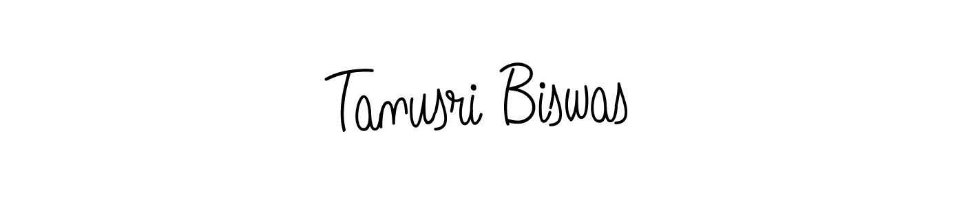 Make a beautiful signature design for name Tanusri Biswas. With this signature (Angelique-Rose-font-FFP) style, you can create a handwritten signature for free. Tanusri Biswas signature style 5 images and pictures png