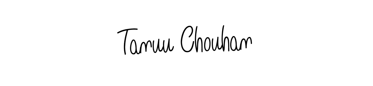 The best way (Angelique-Rose-font-FFP) to make a short signature is to pick only two or three words in your name. The name Tanuu Chouhan include a total of six letters. For converting this name. Tanuu Chouhan signature style 5 images and pictures png