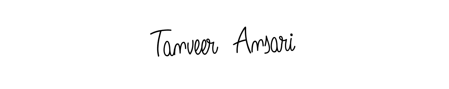 Also we have Tanveer  Ansari name is the best signature style. Create professional handwritten signature collection using Angelique-Rose-font-FFP autograph style. Tanveer  Ansari signature style 5 images and pictures png