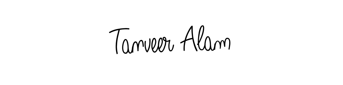 Tanveer Alam stylish signature style. Best Handwritten Sign (Angelique-Rose-font-FFP) for my name. Handwritten Signature Collection Ideas for my name Tanveer Alam. Tanveer Alam signature style 5 images and pictures png