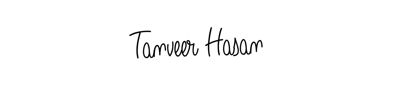 How to make Tanveer Hasan signature? Angelique-Rose-font-FFP is a professional autograph style. Create handwritten signature for Tanveer Hasan name. Tanveer Hasan signature style 5 images and pictures png