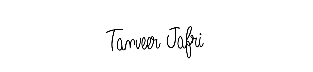 How to make Tanveer Jafri name signature. Use Angelique-Rose-font-FFP style for creating short signs online. This is the latest handwritten sign. Tanveer Jafri signature style 5 images and pictures png