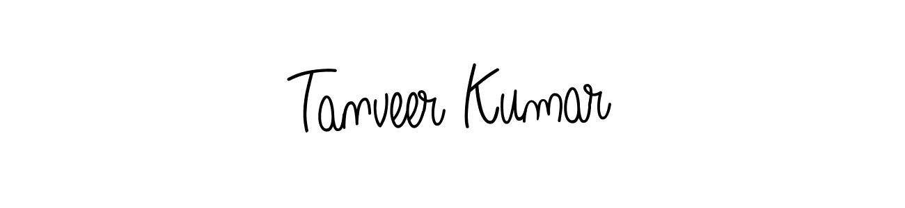 Design your own signature with our free online signature maker. With this signature software, you can create a handwritten (Angelique-Rose-font-FFP) signature for name Tanveer Kumar. Tanveer Kumar signature style 5 images and pictures png