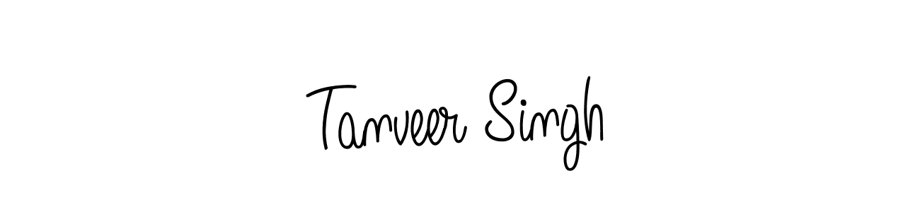 Tanveer Singh stylish signature style. Best Handwritten Sign (Angelique-Rose-font-FFP) for my name. Handwritten Signature Collection Ideas for my name Tanveer Singh. Tanveer Singh signature style 5 images and pictures png