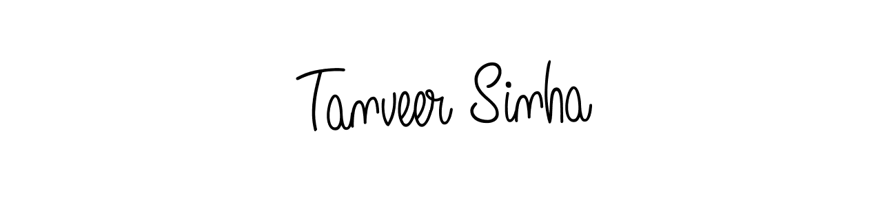 Make a beautiful signature design for name Tanveer Sinha. With this signature (Angelique-Rose-font-FFP) style, you can create a handwritten signature for free. Tanveer Sinha signature style 5 images and pictures png