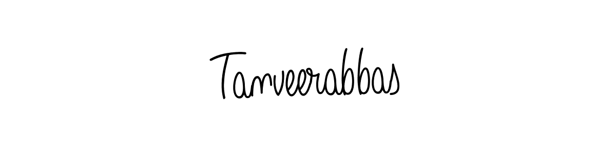 Tanveerabbas stylish signature style. Best Handwritten Sign (Angelique-Rose-font-FFP) for my name. Handwritten Signature Collection Ideas for my name Tanveerabbas. Tanveerabbas signature style 5 images and pictures png
