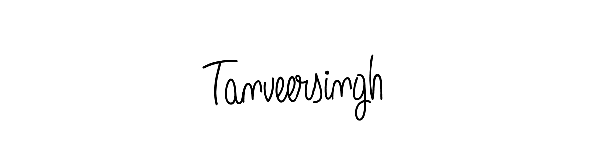 Make a beautiful signature design for name Tanveersingh. With this signature (Angelique-Rose-font-FFP) style, you can create a handwritten signature for free. Tanveersingh signature style 5 images and pictures png