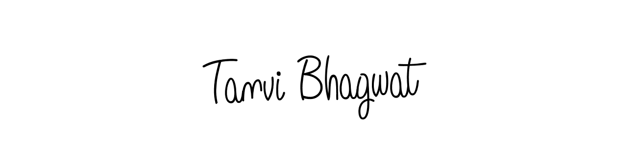 The best way (Angelique-Rose-font-FFP) to make a short signature is to pick only two or three words in your name. The name Tanvi Bhagwat include a total of six letters. For converting this name. Tanvi Bhagwat signature style 5 images and pictures png