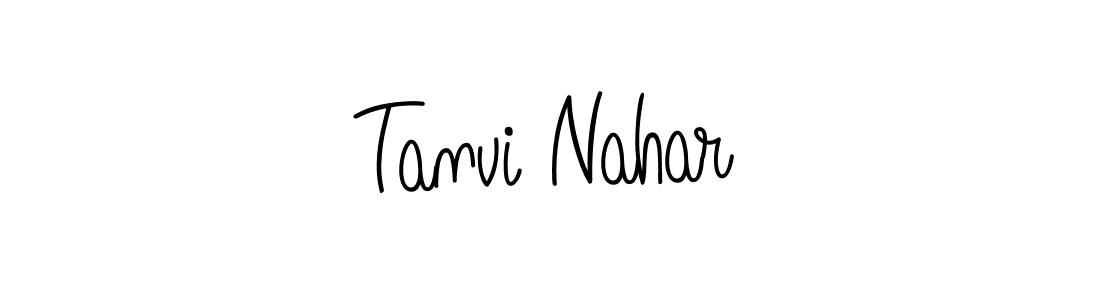 How to make Tanvi Nahar signature? Angelique-Rose-font-FFP is a professional autograph style. Create handwritten signature for Tanvi Nahar name. Tanvi Nahar signature style 5 images and pictures png