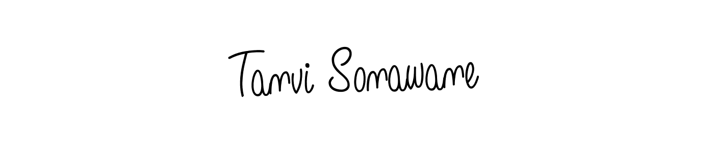 Use a signature maker to create a handwritten signature online. With this signature software, you can design (Angelique-Rose-font-FFP) your own signature for name Tanvi Sonawane. Tanvi Sonawane signature style 5 images and pictures png