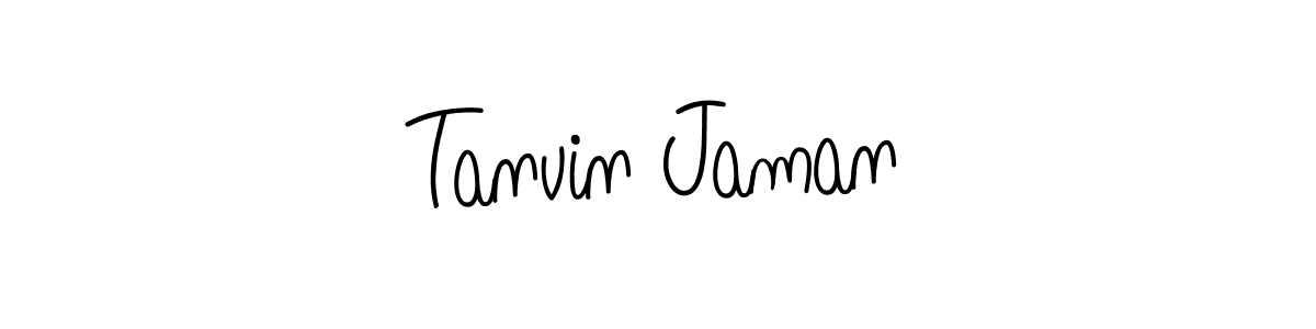 Create a beautiful signature design for name Tanvin Jaman. With this signature (Angelique-Rose-font-FFP) fonts, you can make a handwritten signature for free. Tanvin Jaman signature style 5 images and pictures png