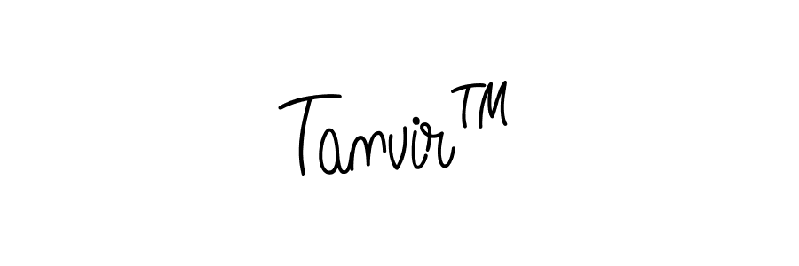 How to make Tanvir™ name signature. Use Angelique-Rose-font-FFP style for creating short signs online. This is the latest handwritten sign. Tanvir™ signature style 5 images and pictures png