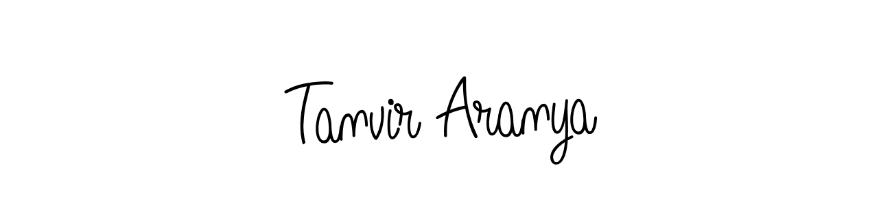 Make a beautiful signature design for name Tanvir Aranya. With this signature (Angelique-Rose-font-FFP) style, you can create a handwritten signature for free. Tanvir Aranya signature style 5 images and pictures png